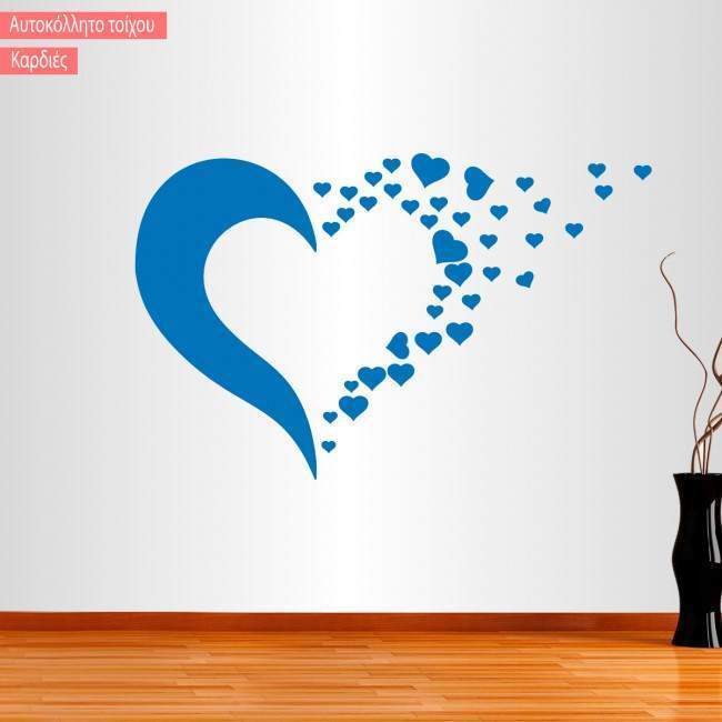 Wall stickers Girl hearts flower