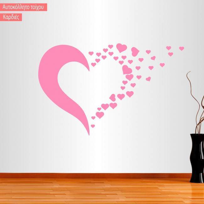 Wall stickers Girl hearts flower