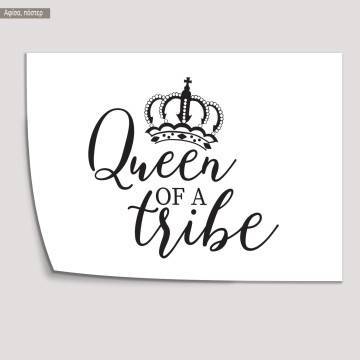 Queen of a tribe, κάδρο, μαύρη κορνίζα 2
