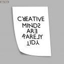 Poster Creative minds are rarely tidy
