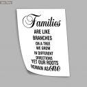 Families are like branches on a tree, αφίσα, πόστερ 