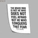 He who conquers that fear Nelson Mandela, αφίσα, πόστερ 