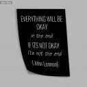Poster Everything will be ok in the end, John Lenon