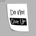 Do not give up, αφίσα, πόστερ 
