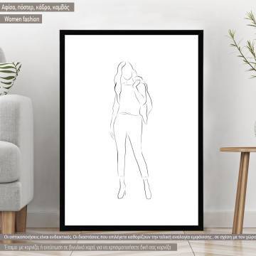 Women fashion II,  κάδρο, μαύρη κορνίζα I