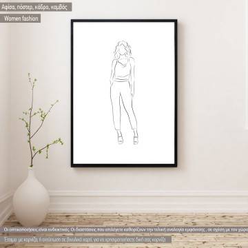 Women fashion VΙ,  κάδρο, μαύρη κορνίζα I