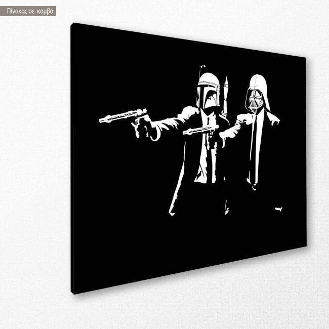 Canvas print A dark side fiction, street art, side