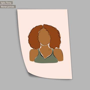 Women portraits V,  κάδρο, μαύρη κορνίζα 1 2