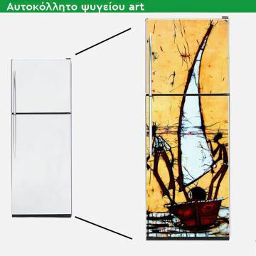 Αυτοκόλλητο ψυγείου African sailing
