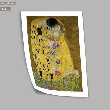 The kiss (portrait), Klimt Gustav, Κάδρο 2