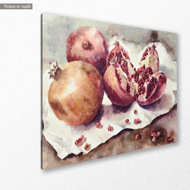 Canvas print Pomegranate, side