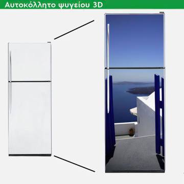 Fridge sticker Door at light blue 2