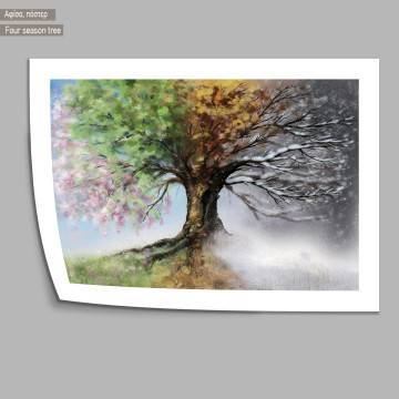 Four season tree, Black Frame 2