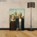 Canvas print American gothic, Wood G.