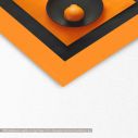 Canvas print Abstract orange II, detail