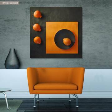 Canvas print Abstract orange I