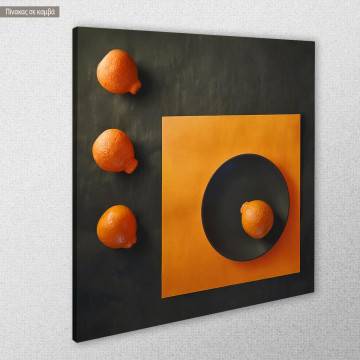 Canvas print Abstract orange I 2