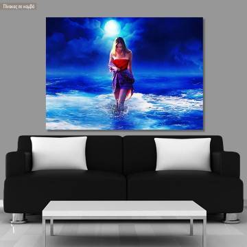 Canvas print Full moon