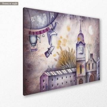 Canvas print Dream journey with rocket 2