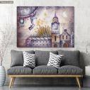 Canvas print Dream journey with rocket