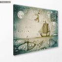 Πίνακας σε καμβά Dream journey by boat, κοντινό