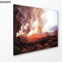 Canvas print Outbreak of the Vesuvius, Dahl Johan Christian, side