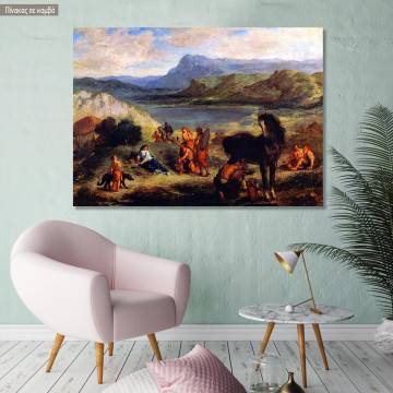 Πίνακας ζωγραφικής Ovid with the Skythen, Delacroix Eugene, αντίγραφο σε καμβά