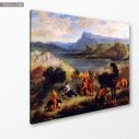 Canvas print Ovid with the Skythen, Delacroix Eugene, side