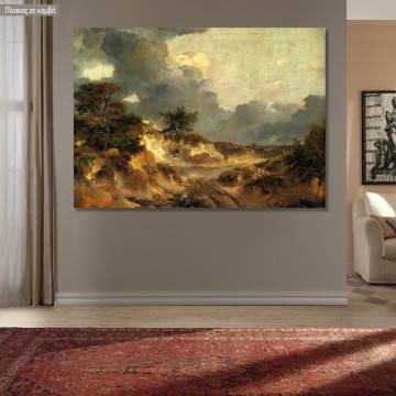Canvas print Landscape cliffs in Suffolk, Gainsborough Thomas