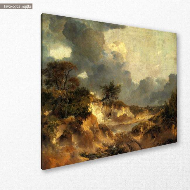 Canvas print Landscape cliffs in Suffolk, Gainsborough Thomas, side