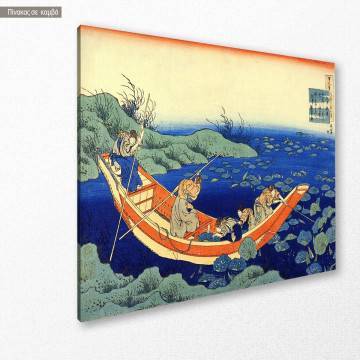 Πίνακας ζωγραφικής 37/100 One hundred poems, Hokusai Katsushika, αντίγραφο σε καμβά 2