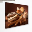 Canvas print Assortment of baked bread