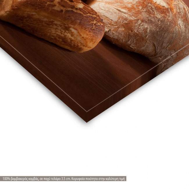 Canvas print Assortment of baked bread