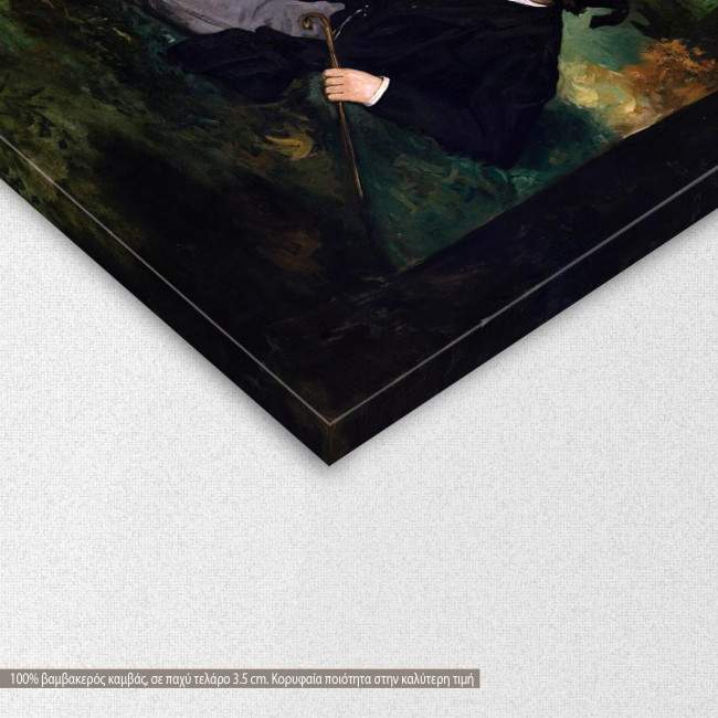 Canvas print The luncheon on the grass, Manet Edouard, detail