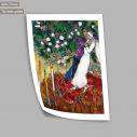 The three candles, reart (original Chagall M.), Αφίσα