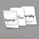 Poster Home, Family, Made with love
