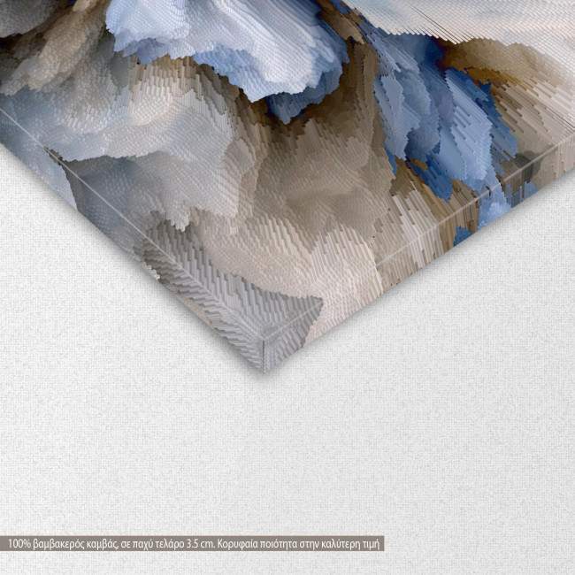 Canvas print Abstract fractal waves, detail