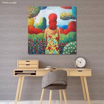 Canvas print Roses reart (original Lourenco D), reproduction