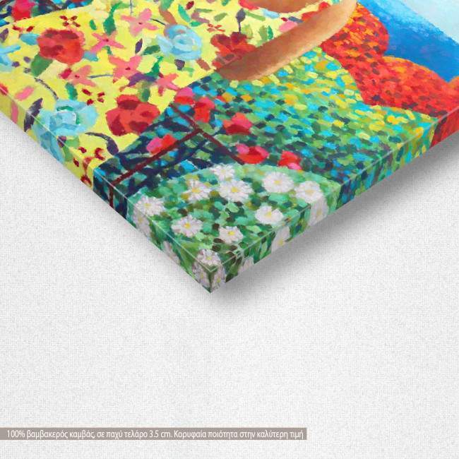 Canvas print Roses reart (original Lourenco D), reproduction, detail