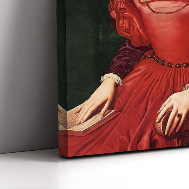 Canvas print Portrait of Lucrezia Panciatichi, reart (original Bronzino A), Poster