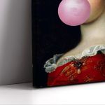 Πίνακας ζωγραφικής Louise Francoise de Bourbon reart (original Francois de Troy) Καμβάς τελαρωμένος Όψη 5