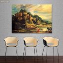 Canvas print Landscape with ruins of Palantine, Rubens Peter Paul