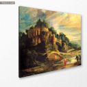 Canvas print Landscape with ruins of Palantine, Rubens Peter Paul, side