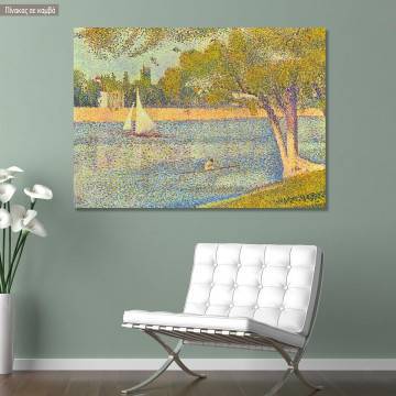 Canvas print Seine at La grande Jatte, Seurat Georges