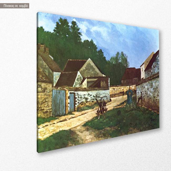 Canvas print A street in Marlotte, Sisley Alfred, side
