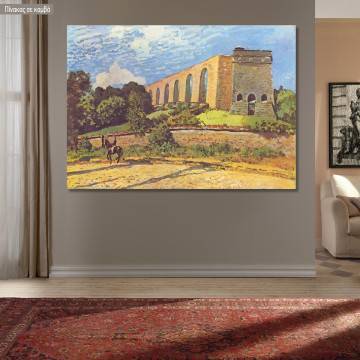 Πίνακας ζωγραφικής Aqueduc de Marly, Sisley Alfred, αντίγραφο σε καμβά