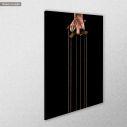 Canvas print The puppet master, side