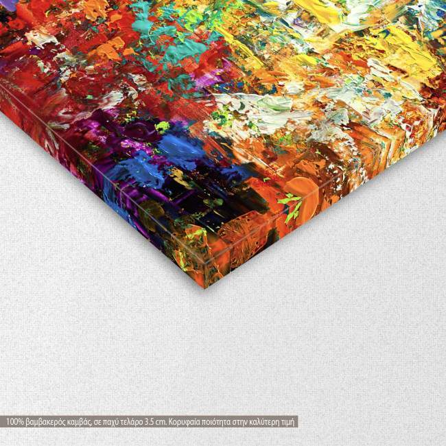 Canvas print Abstract in acrylic, detail