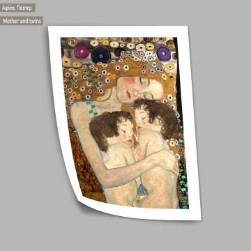 Mother and twins, Klimt Gustav, Poster 2