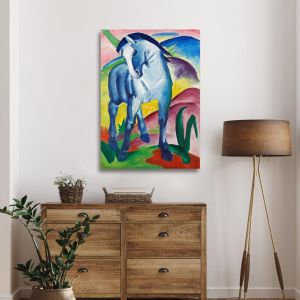 Blue horses Marc Franz Reprint Framed canvas View 1 2